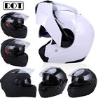DOT Motorcycle Modular Flip Up Dual Visor Sun Adult Full Face Helmet M/L/XL/XXL