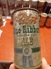 New Listing12oz rare HTF pabst blue ribbon genuine dry ale flat top beer can top opened