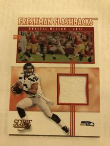 2020 Score Football Relic Freshman Flashbacks #4 Russell Wilson Seattle Seahawks