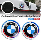 2PCS Front Hood & Rear Trunk (82mm & 74mm) Badge Emblem For BMW 50th Anniversary