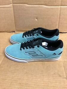EMERICA THE REYNOLDS LOW VULC MENS SIZE 9 TEAL SKATE SHOES