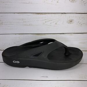 Oofos Ooriginal Flop Flops Womens Size 7, Mens 5 Black Comfort Recovery Sandals