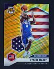 Tyrese Maxey 2020-21 Panini Mosaic Yellow Wave National Pride 76ers #259 -4.17