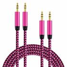 2PACK Aux Cord 3.5mm Male to Male Auxiliary Audio Cable For Car Headphone iPhone