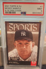 2021 Topps X S.I. 1956 MICKEY MANTLE #7 Yankees Hall of Fame PSA graded Mint 9
