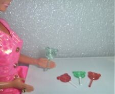4 Teddy Bear Lollipops For Barbie, LPS , Skipper, Kelly or Same Size Friend