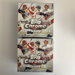 2021 Topps Chrome MLB Baseball Update Series Mega Box NEW FACTORY SEALED