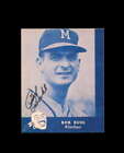 Bob Buhl Signed 1988 Jalfco 1960 Lake to Lake Milwaukee Braves Autograph