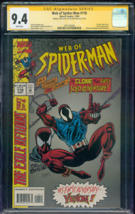 Web of Spider Man 118 CGC SS 9.4 Steve Butler sketch remark 11/94 1st solo Clone