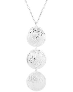 Montana Silversmiths Women's Triple Concho Dangle Necklace Silver