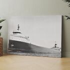 Edmund Fitzgerald SS Great Lakes Freighter Canvas Wall Art Print