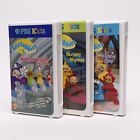Teletubbies VHS Lot (Bedtime Stories, Funny Day, Nursery Rhymes) PBS Kids EUC