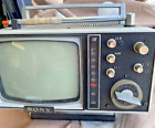Vintage Sony Micro Television 5-307UW Portable TV No power cord Untested
