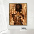 Black and Gold African Woman Canvas Wall Art Canvas Painting Prints Wall Picture