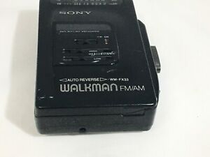 Sony Walkman WM-FX33 cassette AM/FM Mega-Bass Auto reverse Serviced