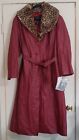 NWT! Vtg 90's Terry Lewis Classic Luxuries Genuine Red Leather  Coat Size 2X
