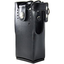 Hard Leather Case Carrying Holder Holster For Motorola Two Way Radio NEW TD