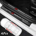 4pcs Car Door Side Step Sill Strip Anti Scratch Protector Sticker for Honda (For: 2007 TSX)