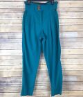 New ListingSkyr Vintage Snow Pants Womens 12 Pleated High Waist Belted Tapered Leg Solid