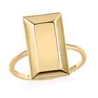 LUXORO 10K Yellow Gold Bar Ring for Women 1.55 Grams Birthday Gifts