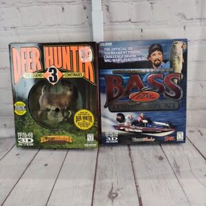 2 PC CD-ROM Games: Deer Hunter 3 Legend & Professional Bass Tournament FLW Tour