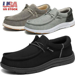 Men Casual Loafers Shoes Arch Support Lightweight Mesh Slip-on Shoes