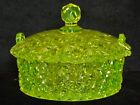 EAPG HOBBS VASELINE NO. 101 DAISY & BUTTON COVERED BUTTER DISH