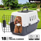 18 Inch Pet Plastic Travel Carrier Durable Dog Cat Transporter Cage Up to 10 lbs