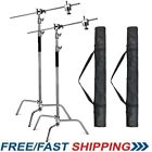 2-pack Photo Studio 10ft Heavy Duty C Stand Century Stand for Aputure Godox