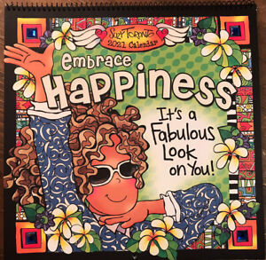 2021 Wall Calendar Embrace Happiness by Suzy Toronto (2020, Calendar)