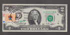 1976 $2 Dollar Bill First Day Issue CLEVELAND OH - New Jersey April 13 Stamped