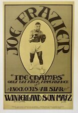 Joe Frazier Concert Poster 1971 Boxing Champ