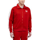 Puma Iconic T7 Full Zip Track Jacket  & Tall Mens Red Casual Athletic Outerwear