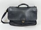 Vintage Coach 5180 Black Leather Briefcase Messenger Bag USA