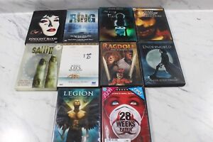 🎆LOT OF 10 - DVD MOVIE MOVIES ASSORTED DVD'S MIXED LOT Horror🎆