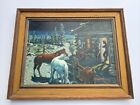 New ListingAMERICAN COWBOY PAINTING RANCH HORSES CABIN LANDSCAPE HOME BERGER FAGENSTROM