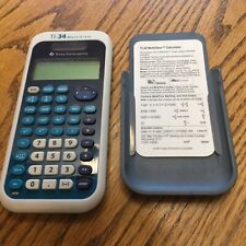 Texas Instruments TI-34 MultiView Blue/White Scientific Calculator - With Cover