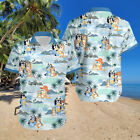 Bluey Summer Family Hawaiian Shirt, Bluey and Bingo Beach
