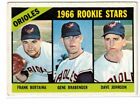 1966 Topps #579, Orioles Rookie Stars, Bertaina, Gene Brabender, Dave Johnson