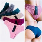 Women's Briefs Lot 3,6 or 12 Bikini Side Lace Panties Undies Satin Silky Cool 39