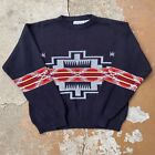 Vintage Rob Winter Southwestern Aztec Navajo Acrylic Sweater Crewneck Men's [M]