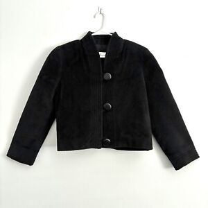 The Peruvian Connection Black Alpaca Wool Button Front Coat Women’s Small Jacket