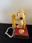 Vintage Peanuts Snoopy Woodstock Rotary Phone Very Nice Quality Untested C5