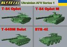 Blitz144 1/144 Ukrainian T-64BM T-84 T84M MBT & BTR-4E IFV Resin Kits