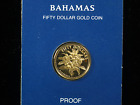 1984 FM GOLD BAHAMAS $50 GOLDEN ALLAMANDA FLOWER PROOF COIN