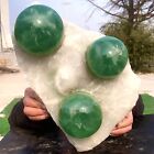 New Listing15.84LB Natural green spherical fluorite crystal cluster mineral sample