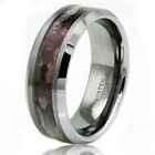Tungsten Carbide Earth Camouflage Men Women Wedding Band Ring 8MM FREE ENGRAVE