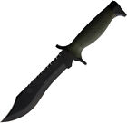 Aitor Oso Fixed Blade Knife OD Green Stainless Clip Point w/ Belt Sheath 16010G