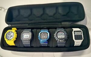 5 Casio G-Shock Watch Lot! GMWB5000G-2D , GW-5000U-1JF , GA-B2100C-9AJF ,+ MORE!