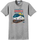 Amtrak 46 In Philly 50th anniversary Sports gray printed T-shirt AMT [140]